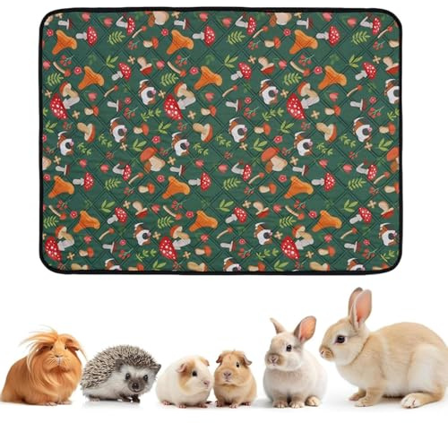 Tapis De Cage Pour Hamsters Et Cobayes - Tapis D'urine Absorbant Et Étanche Pour Animaux De Compagnie, Revêtement De Cage Réutilisable Et Lavable Pour Petits Animaux - Cages De Protection Et Parcs