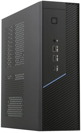 KAHDGSS Caja de Ordenador ITX pequeña de 8 3L para Uso de Escritorio HTPC Montaje de colocación Vertical y Horizontal máquina de Escritorio pequeña Caja de PC de Oficina