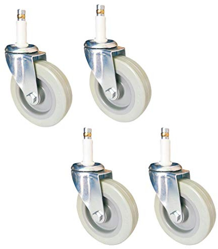 Heavy Du 4 PU Swivel of 4 - No Noise Rubber Sve M11 Stem 280kg Capaci - Perfect for Kitchen Hotel Trolley Work Cart