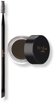 Mii Cosmetics Brow - Brow Duo Brow Master Brush & Eyebrow Pomade | Colores altamente pigmentados, forma y sombra | Oscuro