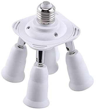 Zerodis Bases para Lámparas, Lámpara Bombilla Base Socket Adaptador De Luz Lámpara Bombilla Lámpara de Luz Base Portalámparas Adaptador de Enchufe Divisor Zócalo Base De E27(#3)