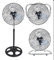 VENTILATORE VINCO 3 IN 1 PIANTANA A PARETE E DA APPOGGIO VINCO 70718 3 VELOCITA' 90W OSCILLAZIONE AUTOMATICA