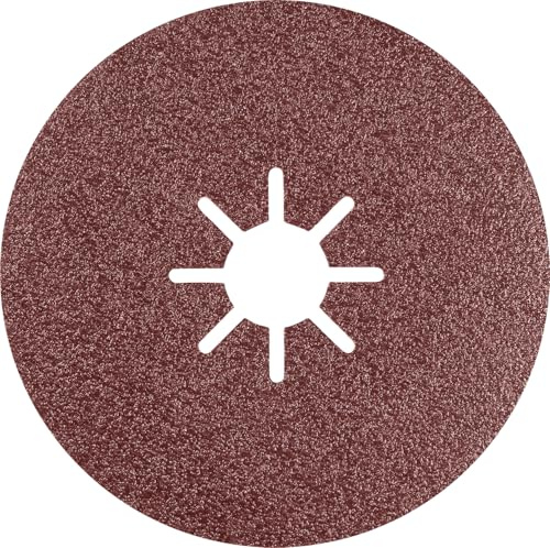 Bosch 25x Disque sur fibres EXPERT R781 Prisma, 180 mm | pour Acier, Acier inoxydable, Grain 80, Professional Accessoire Grande meuleuse angulaire