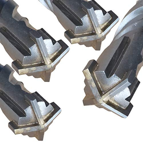 Broca para martillo perforador SDS Plus, diámetro de 20 mm x 460 mm, para hormigón, piedra Quadro-X para mampostería de 4 hojas