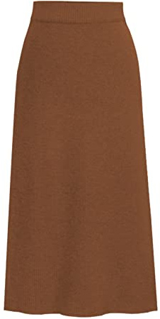 Alloaone Herbst Winter Strick Bleistiftrock Damen Hohe Taille Strickröcke Damen Gesplintertes Midi-Kleid für Damen Herbst, 1, S