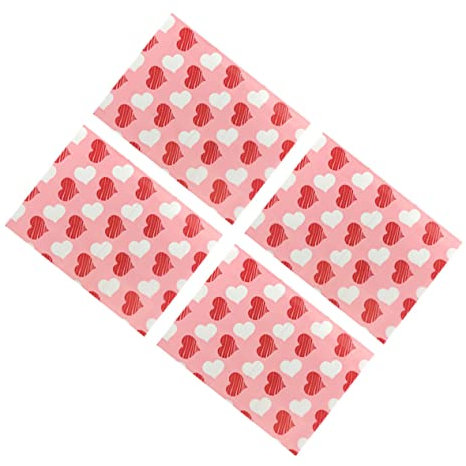 Zerodeko Unique Nougat Wrapping Paper 500pcs Candy Paper Sugar Wrapper Valentine's Day Present