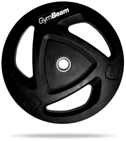 GymBeam Zusatzgewicht für Langhanteln - Iron Hantelscheibe 30 mm, gummierte Hantelscheibe aus Gusseisen, Hantelscheibe für Krafttraining, Geräuschreduzierung, langlebig, zuverlässig
