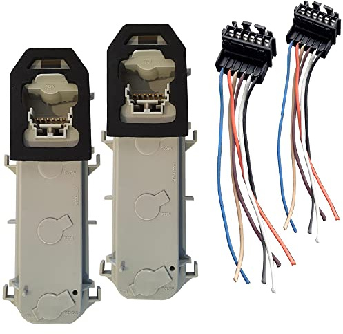 (Lot de 2) Prise Réparation Faisceau Connectique avec Fiche Electrique + Platine pour Feux Arrière Gauche ET Droit compatible avec CLIO II Phase 2 de 2001 à 2006
