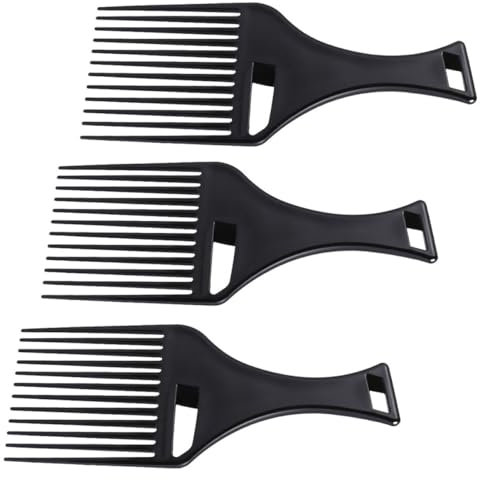 minkissy 3piezas Peine Afro Herramienta De Cabello Rizado Mango Resistente Hombres y Mujeres Peines Para Duradera Experiencia De Cuidado Personal