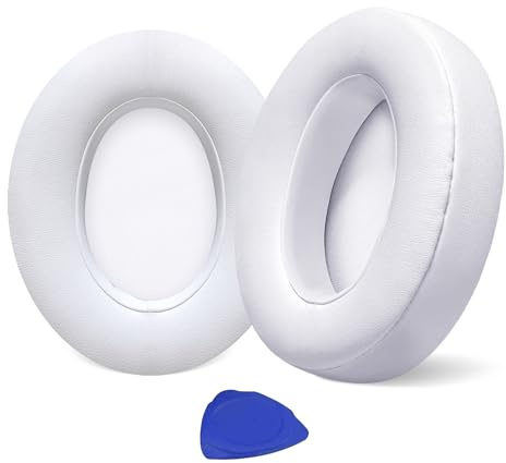 Aurivor Studio 3 Replacement Ear Pads for Beats Studio 3/2 Headphones, Cushions Earpads with Premium Protein Leather, Softer Memory Foam, Stronger Adhesive (White)