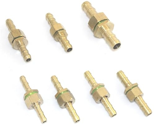 MEXEWORD Conector de Manguera de latón, 1 Pieza, Adaptador de reparación de Manguera de Agua, Apto for jardín, 6,5/7/8/8,5/9/10/13 mm, tamaño de unión Igual.(8.5MM)