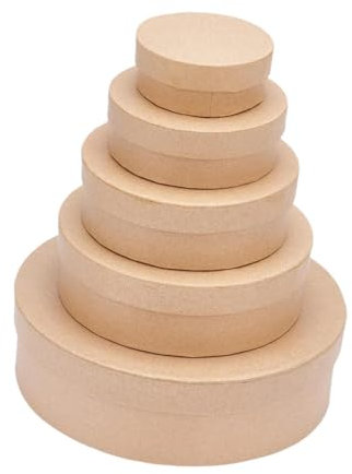 perfk 5x Geschenkboxen mit Deckel für Presents Festival Geschenkverpackung Mehrzweck leer DIY -Papier Machte Box für Gebäckbevorzugungen Basteln
