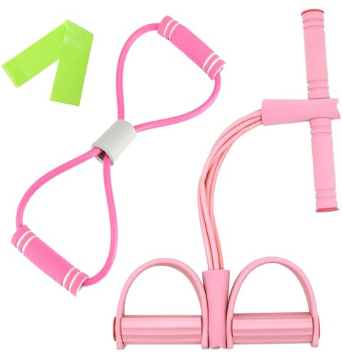 LIULINY Cuerda de Tensión 6 Tubos con Pedal Pie, Multifunction Tension Rope