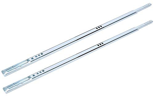 Irfora Guida per Cassetti, 2 Pezzi/set 450x17mm Guida di Scorrimento a Sfera in Acciaio Armadi per Accessori Hardware con Piccola Altalena, Scorrevole Liscio per Armadietti Decorativi