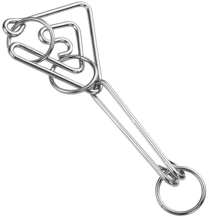 Metalltråd-pussel – 8-delars test-tankespel, tänkningsspel, uppgift – Smooth Brain Puzzle Safe Multifunktionellt