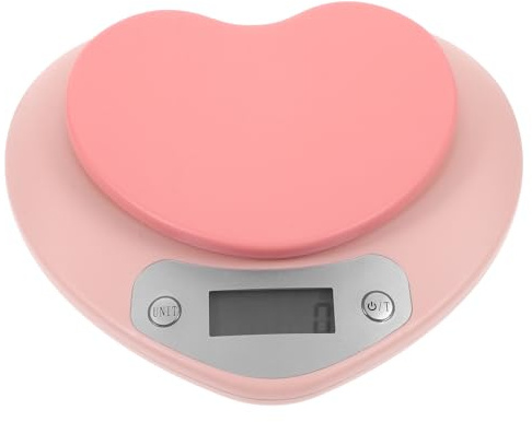 SEWOART Balance Cuisine Électronique Multifonction en Plastique Rose 1g-5kg, Balance à Pâtisserie Numérique Précise, pour Cuisson et Doseur Alimentaire, Usage Domestique et Professionnel