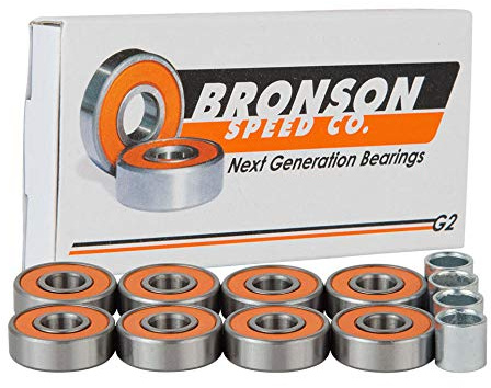 Bronson Speed Co. Bearings Orange Silber