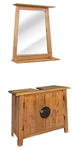 vidaXL Badmöbel-Set Massivholz Kiefer