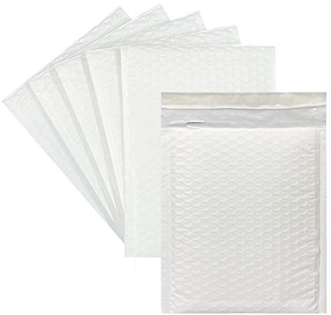 zmybcpack 25pcs 10x13 Inch Poly Bubble Mailers Padded Envelopes Bubble Lined Poly Mailer Self SeaL Bubble Envelopes Bags（White）for Shipping, Mailing, Packing