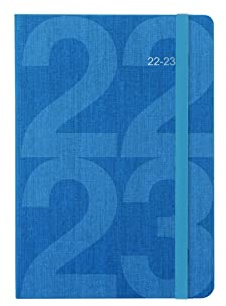 Letts of London 23-031084 Schülerkalender, A5, Tag pro Seite, mit Terminen, 22,23 cm, Blaugrün
