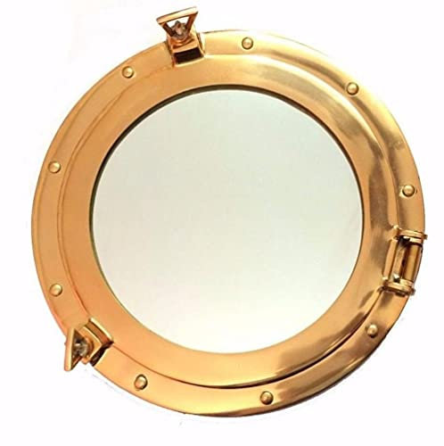 12 Porthole Nautical Maritime Porthole Vintage Round Porthole Ship Window Porthole Glass Brass Window Mirror Wall Decor Portholes