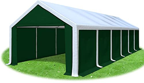 Stabilezelte Partyzelt 4x12m Modular Professional PVC 500 g/m² geschlossen Weiss GRÜN
