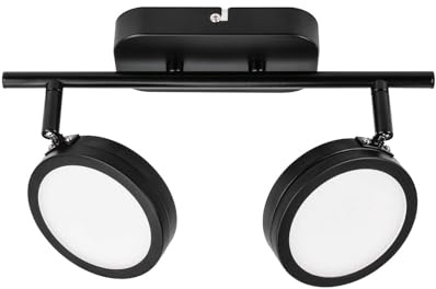 Lindby Ceiling Light Neros (Modern) in Black Made of Metal for e.g. Living Room & Dining (2 Light Sources, GX53) from floodlight Spotlight