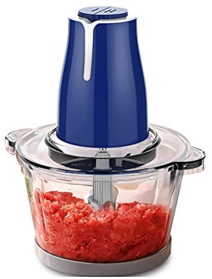 Samnuerly Hachoir à Viande ménage électrique Petit Multi-Fonction Automatique remuer la Viande hachée légumes et ail Piment Machine