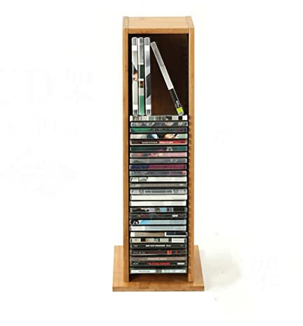 Schallplattenständer CD-Aufbewahrungsbox, attraktives und stilvolles Design mit Öffnung – CD-Regal bietet Platz for 39 CDs: Platzieren Sie sie auf dem Regal, Tisch, Schreibtisch, organisieren Sie Medi