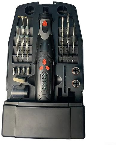 49PC Cordless Trapano Elettrico Grinder Ricaricabile Incisione 5 Velocità Utensile Multifunzione Rotante, per Fai Da Te, Levigatura, Taglio, Intagliare, Lucidare, Forare, Incidere, Pulizia
