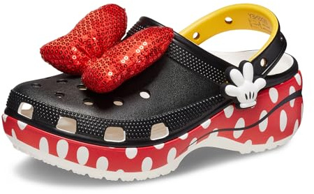 Crocs Disney Minnie Mouse Classic - Zuecos de plataforma para mujer, Minnie Mouse, 39-40 EU