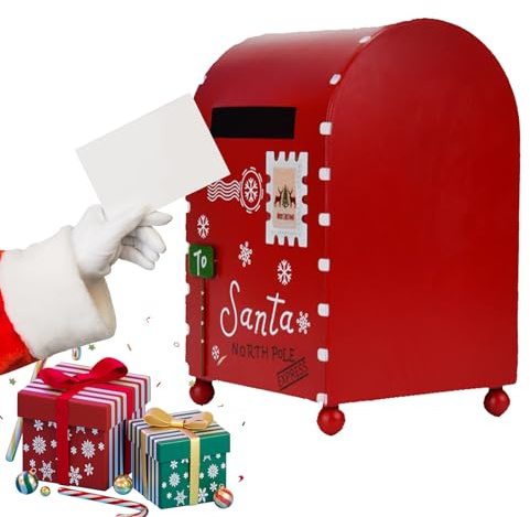 Decoración navideña para buzones - Buzón navideño para decoración de jardín | Cartas al buzón de correo de Santa, decoraciones de buzones de decoración de jardín, buzón de entrega, decoración Onlynery