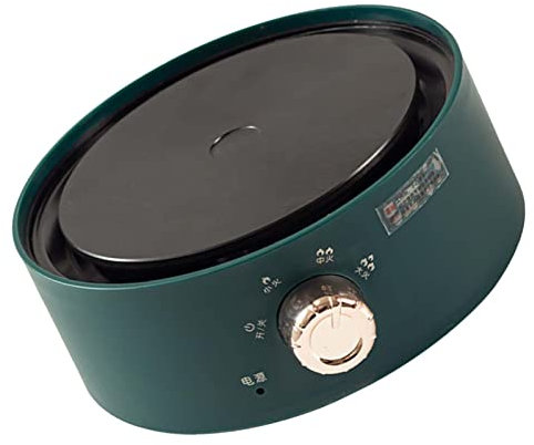 LeGDOr Mini Estufa Eléctrica, Estufa Calentador De Café Mini Estufa Eléctrica 360 DEE Calefacción Vertical Placa Caliente De Encimera Portátil para Café Casero (Blanco)