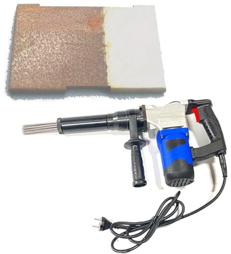 Lakenbroade Scrostatore ad Aghi Portatile, Antiruggine con Ago Elettrico, Scrostatore ad Aghi con Impugnatura a Pistola di Grado Industriale ad Alta Potenza da 1100 W,110V