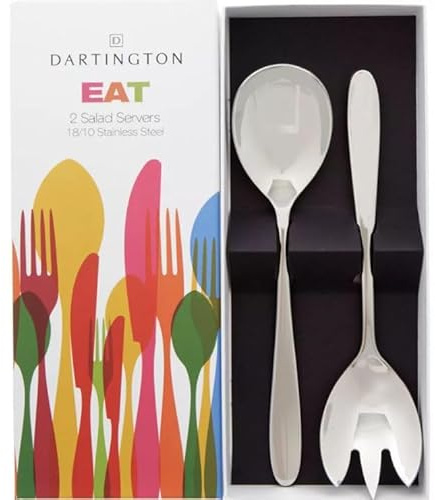 Dartington EAT - 2 Salad Servers 18/10 Stainless Steel