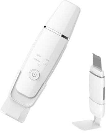 Spatola Ad Ultrasuoni Per La Pelle - Spatola Per Il Viso Per Scrubber Per La Pelle Del Viso, Estrattore Di Pori Ad Ultrasuoni | Spatola Scrubber Viso A 4 Modalità, Strumento Lifting Viso, Pulizia Prof