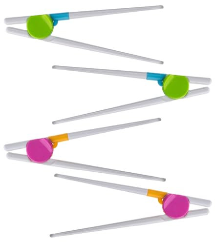 4 Pcs Kids Chopsticks, Re-Usable Training Chopsticks for Beginners Kids, Childrens Toddler Helper Easy to Use