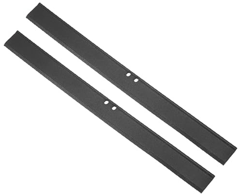 sourcing map 2Pcs 10 Inch Window Glass Shower Doors Replacement, Squeegee Rubber for Window Glass Shower Doors Tile Wall Cleaning, Black