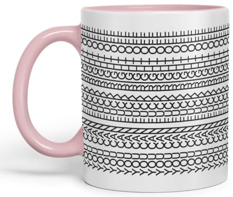 Vixar You Can Fuck Right Off Mug Hidden Message Funny Adult Humor Sarcastic Gift Ceramic Coloured Mug Cup for Tea Coffee Hot Brew 330ml 11Oz Gift (Pink)