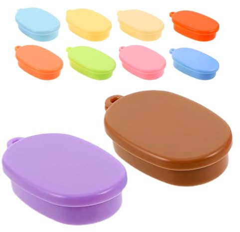Sosoport 10-Teiliges Puppenhaus-Brotdosenset Miniatur-Essensboxen Für Puppenhaus Küche Miniatur-Lebensmittelaufbewahrung Mini-Lunchbox-Spielzeug Dekoration Für DIY-Szenen Kinderzimmer Lehrrequisiten