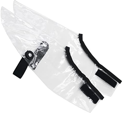 FIXOSHEE rutschfeste Schuhüberzüge Transparent 2 Stück Wiederverwendbar Für Friseure Beim Haareschneiden Und Strähnen