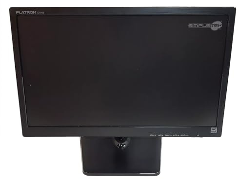 SIMPLETEK - Monitor Schermo Display E1942C 18 1366 X 768 px HD VGA VESA 75 con Base Computer PC Desktop | Cavo di Alimentazione e VGA Inclusi (Ricondizionato)