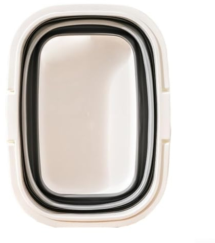 Panier pliable conçu pour une utilisation en extérieur et en intérieur, avec construction et pliable compact pour un transport pratique (gris)