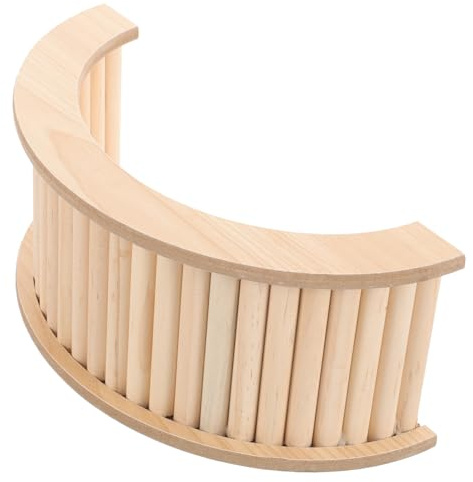 TOYANDONA Puente de Madera para Roedores Pequeños Escalera de Entrenamiento Resistente y para Hámster Cobayas y Chinchillas Juguete de Escalada Natural para Jaulas Medio