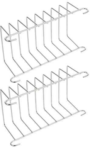 BESPORTBLE Supporto per Toast e Vaporiera da Cucina in Acciaio Inossidabile 2 Pezzi Griglia per Friggitrice ad Aria Resistente al Calore Accessori per Cottura a Vapore e Forno