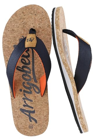 ARRIGO BELLO Tongs Homme Tongue Claquette Été Confortable Piscine Plage Antidérapant Sandales Taille 41-46