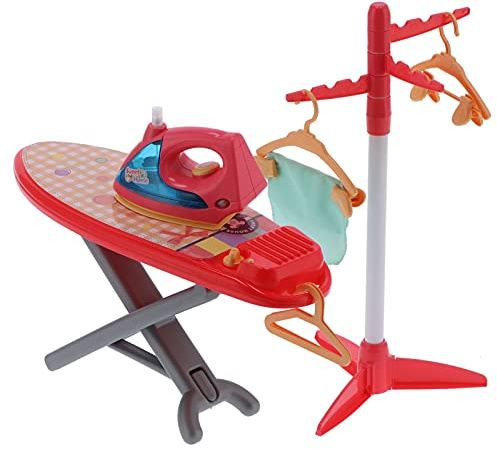 Rcniso Fai Finta di Giocare a Ferro da Stiro Elettrico Kit Simulazione Bambini Bambini Neonata Elettrodomestici Giocattoli