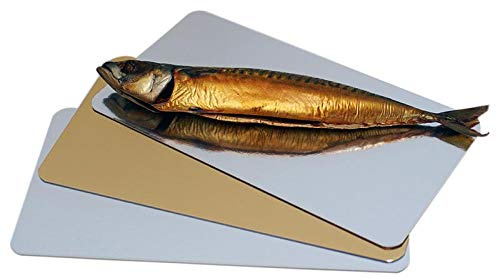Lachsbretter 160 x 300 mm von ALLPAX - 100 Stück - extra dick - beidseitig beschichteter Spezialkarton - Lebensmittelecht - für Vakuumbeutel geeignet - Kuchenunterlage, Tortenunterlage