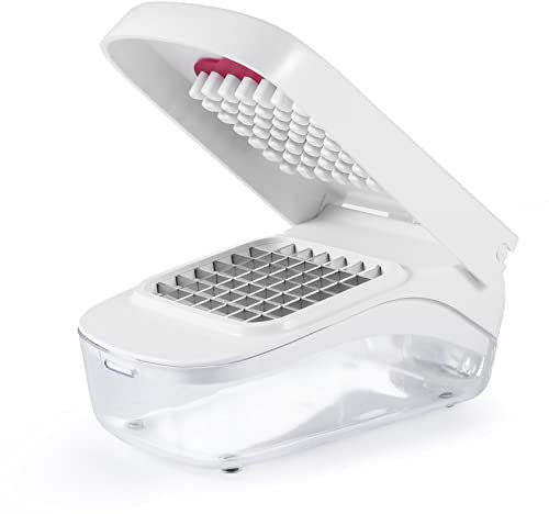 Holdfiturn Vegetable Chopper Time and Labor-Saving Onion Chopper Food Dicer Salad Chopper 20 * 12.5 * 10CM White