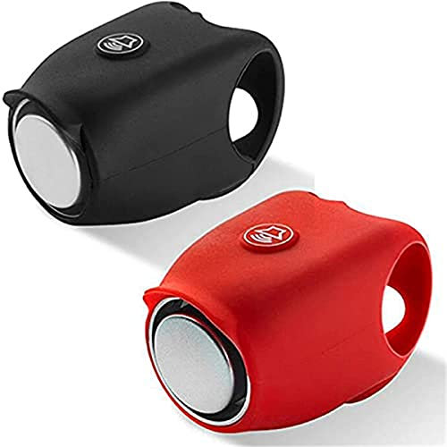 NKY Fahrradglocke - Silikon, Wasserdicht, 120db, Rot, Lenkermontage, Einzigartige, Niedliche